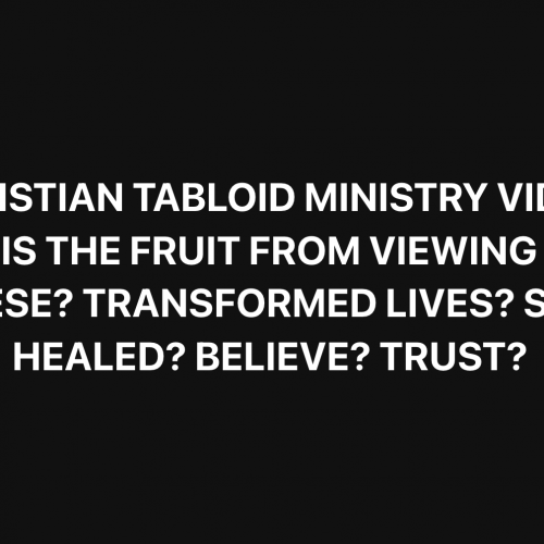 PART 9 IDENTIFYING THE GOSSIP MINISTRIES:  GETTING EVEN  VS EXPOSING EVIL WORKS