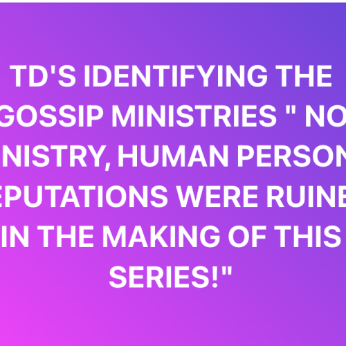 (VIDEO) “IDENTIFYING  GOSSIP MINISTRIES”  MY INQUIRING MIND ASKS ABOUT THE MANY CHRISTIAN GOSSIP MINISTRIES. (VIDEO)